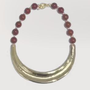 HM Crescent  Pendant Necklace