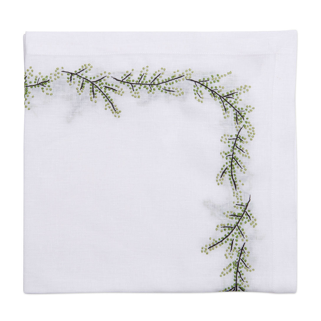 Floral Branch Embroidered Napkin (S/4)
