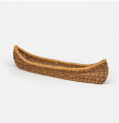 Wicker Canoe Basket