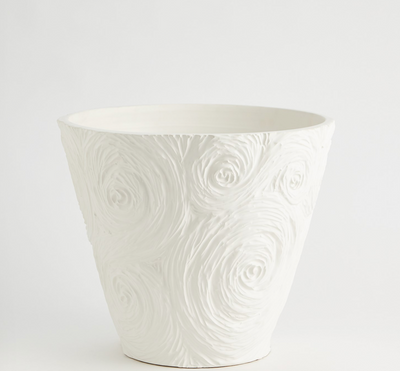 Whirling Vase, Matte White