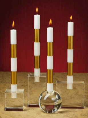 Two Tone Taper Candles