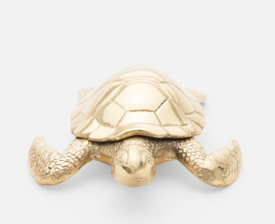Gold Tortoise Paperweight