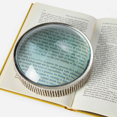 Surat Brown Candy Striped Magnifying Glass