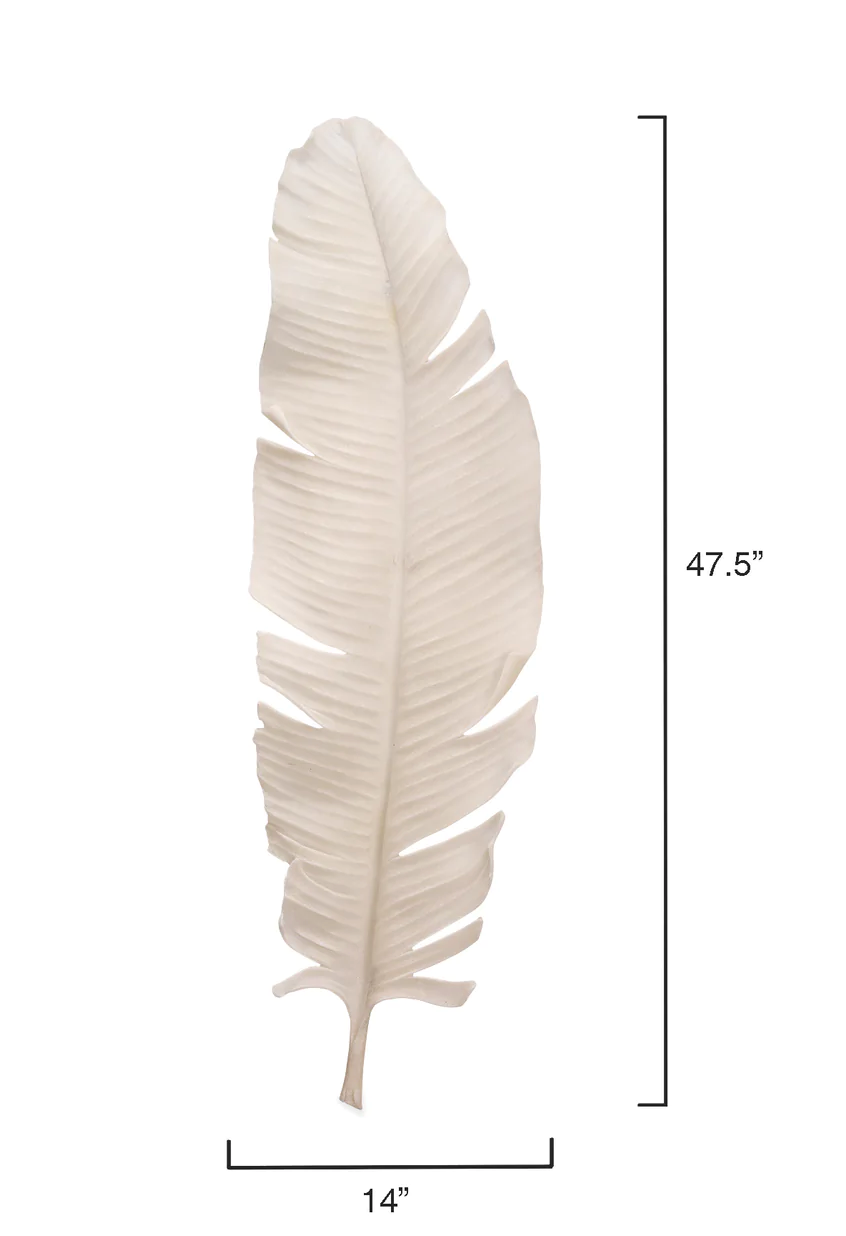 White Resin Feather
