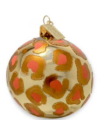 Leopard, Gold/Butterscotch Ornament