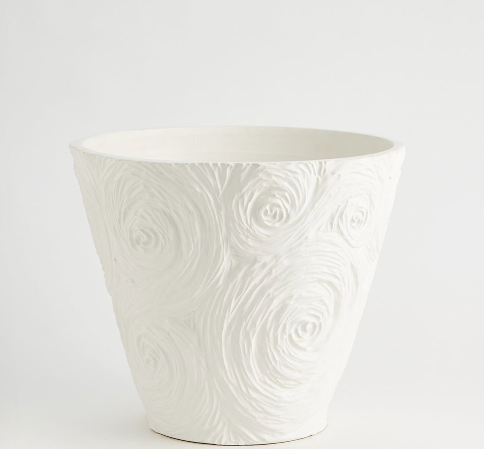 Whirling Vase, Matte White