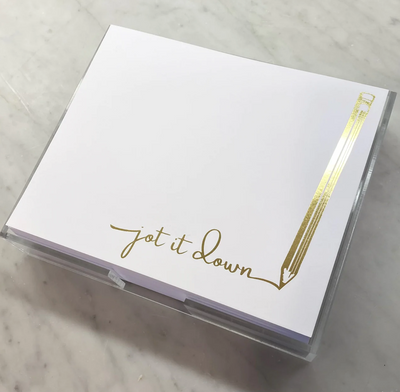Gold Foil Luxe Stationary