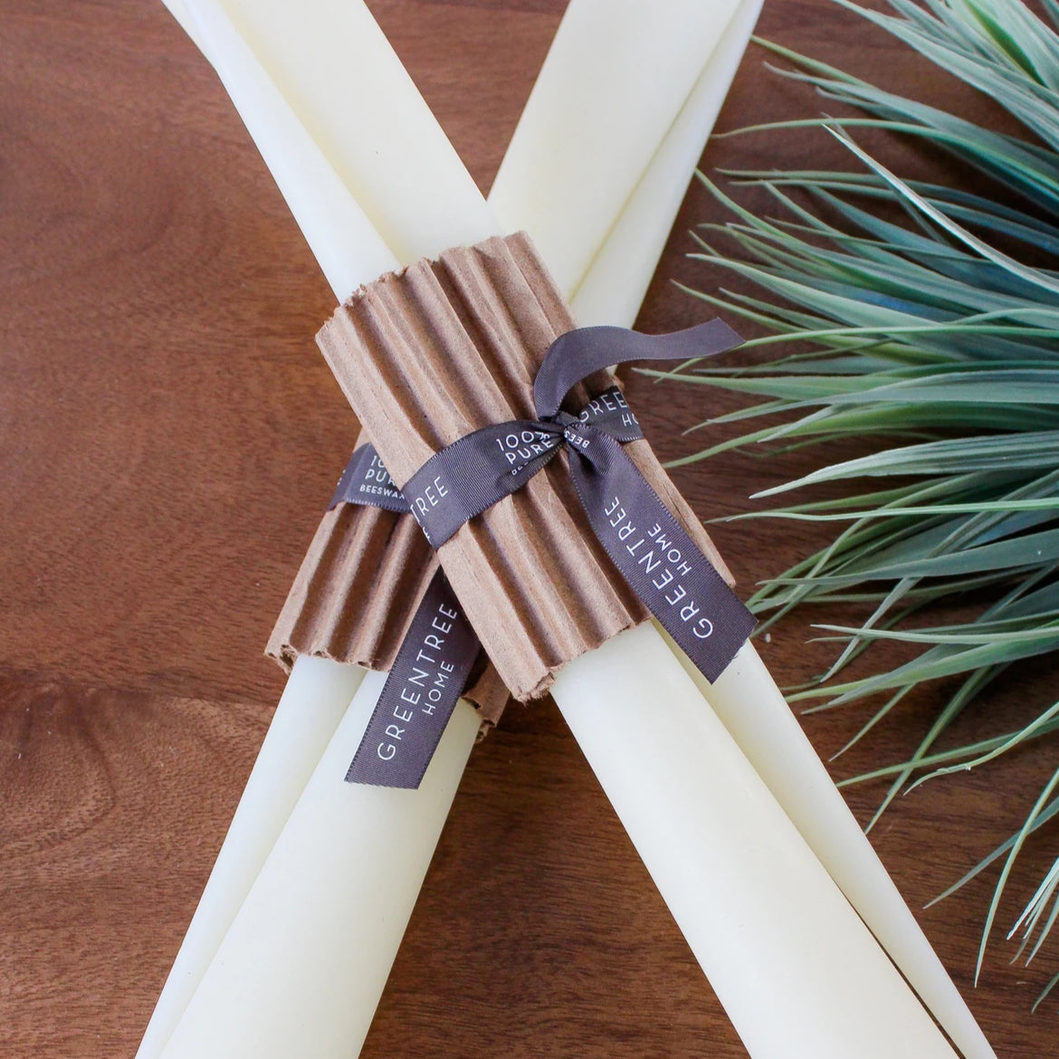 Beeswax Taper Cream Candles